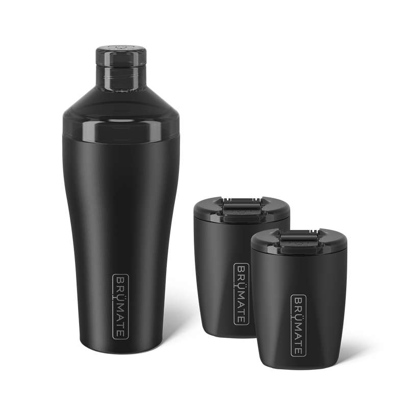Shaker + Rocks Bundle | Matte Black | 22/12oz - Daily Pick